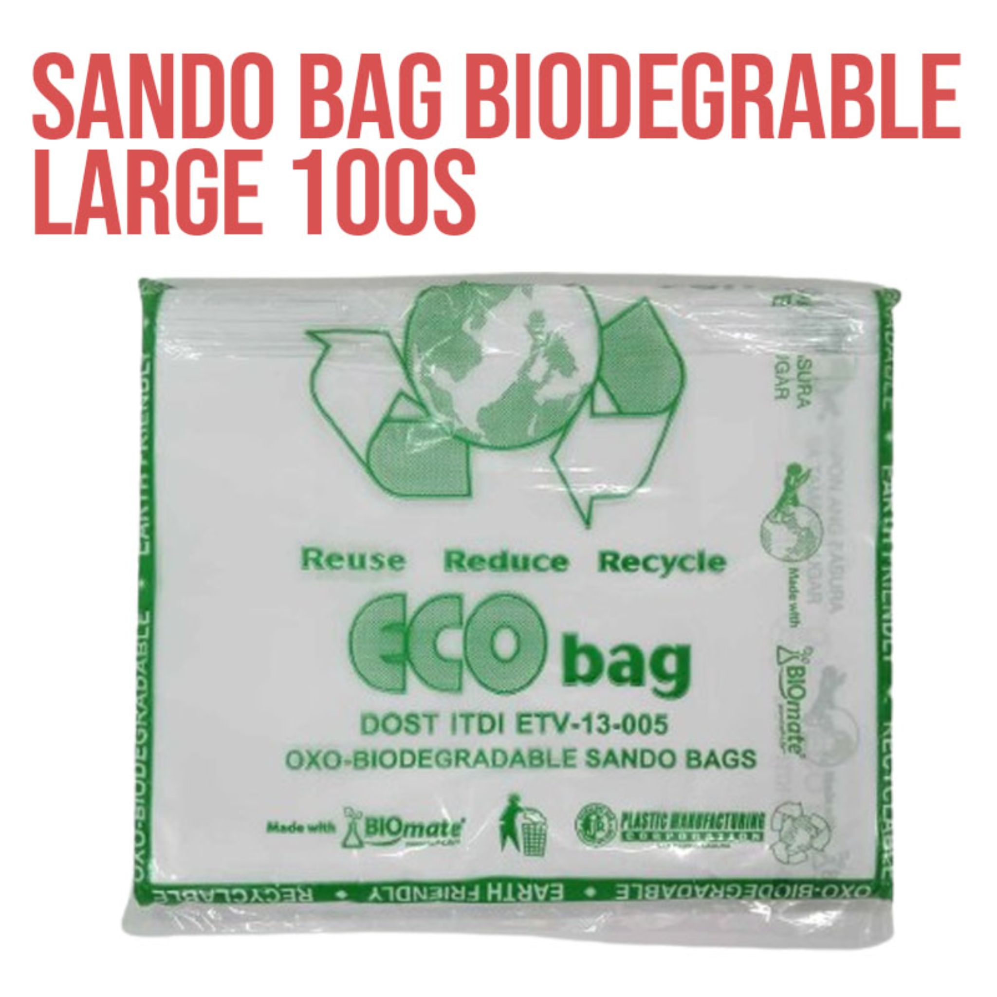 Sando Bag Biodegradable Large 100s